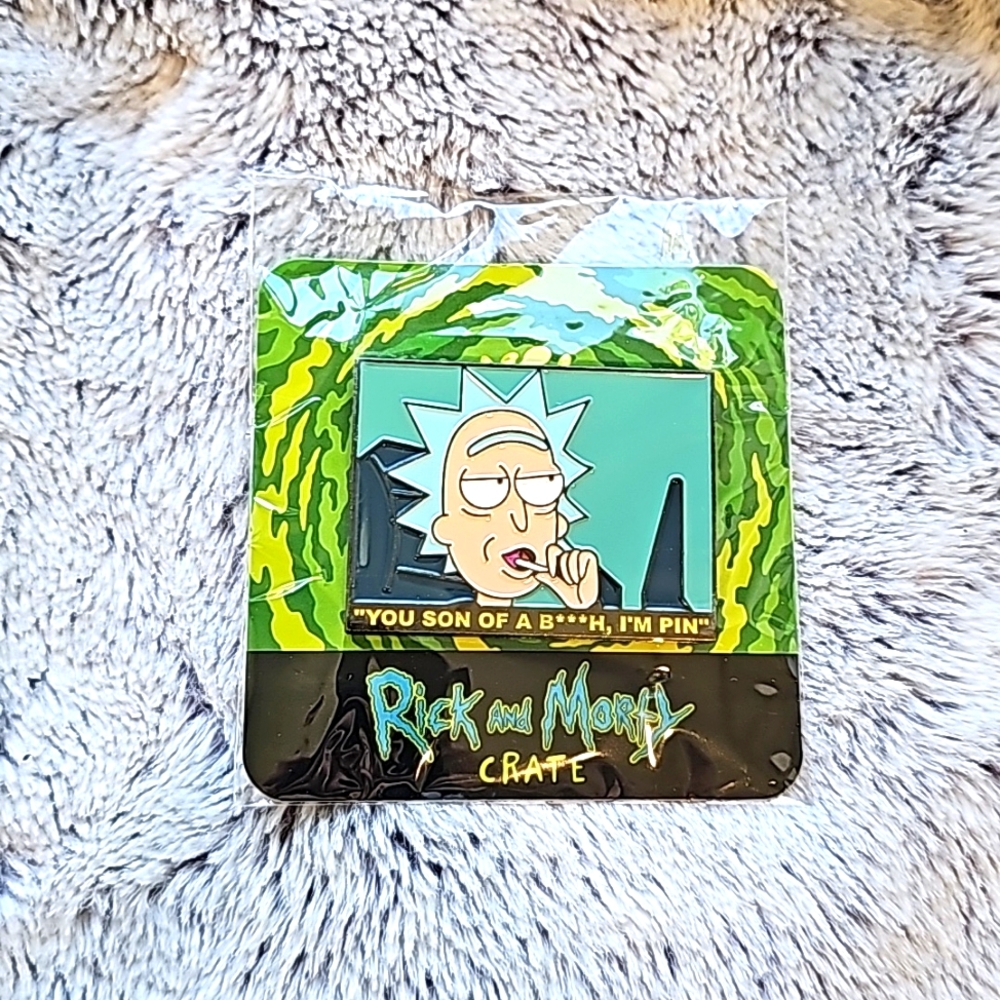 Rick And Morty Enamel Metal Pin Loot Crate Exclusive